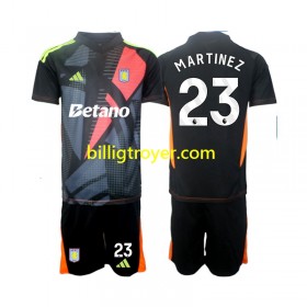 Billige Fotballdrakter Aston Villa Emiliano Martinez 23 Keeper Barn Bortedraktsett 2024/25 Kortermet